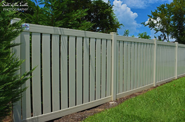 white fence